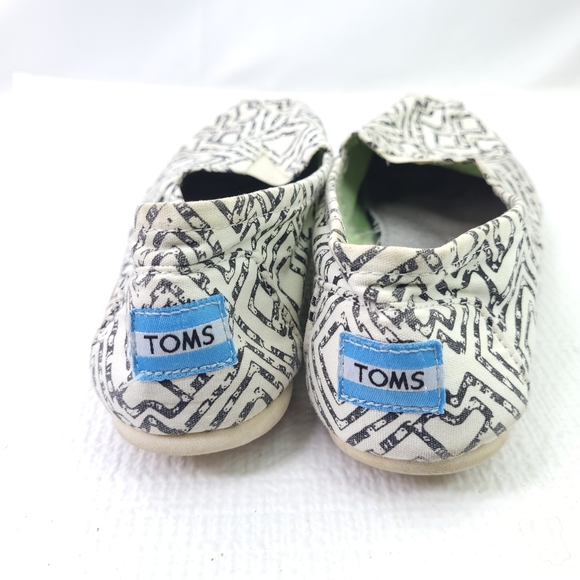 Toms Alpagata Aztec Print Slip On Flats Wrap Style Lightweight Shoes Size 8.5 - Picture 4 of 7